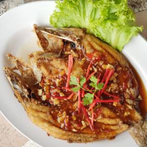 ทอดราดพริก